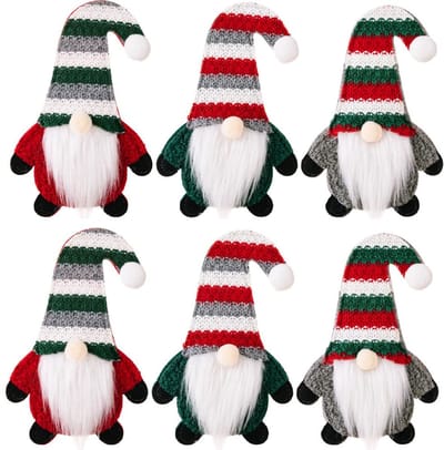 Bestekbak, kerstborden, originele kerstcadeaus, bestekbak voor de kersttafel [6 stuks]