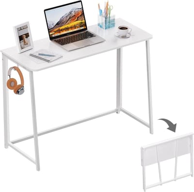 Opvouwbaar Bureau 100cm voor Kleine Ruimtes - Vouwtafel Gamer en Schrijfbureau