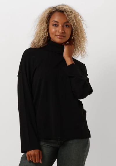 My Essential Wardrobe Emmamw Knit Rollneck Pullover Truien & vesten Dames - Sweater - Hoodie - Vest- Zwart - Maat S