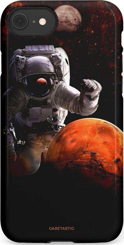 Casetastic Hoesje Geschikt voor Apple iPhone 7/8/SE - Stijlvolle Beschermende Duo-layer Case - Stellar avontuur