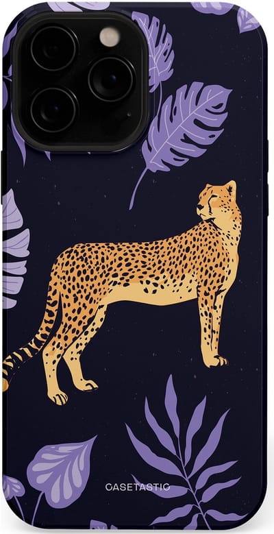 Casetastic Hoesje Geschikt voor Apple iPhone 13 Pro Max Magsafe - Stijlvolle Beschermende Duo-layer Case - Cheetah snelheid