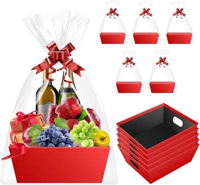 Geschenkmanden Leeg - Manden om te Vullen - Cadeaus Presenteren - 5 Stuks Set