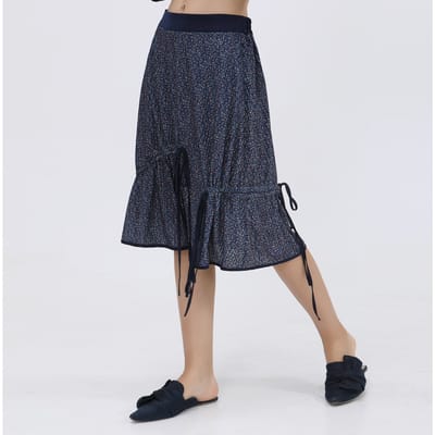 Liberty Print Velvet trapeze rok en satijnen vooringenomenheid