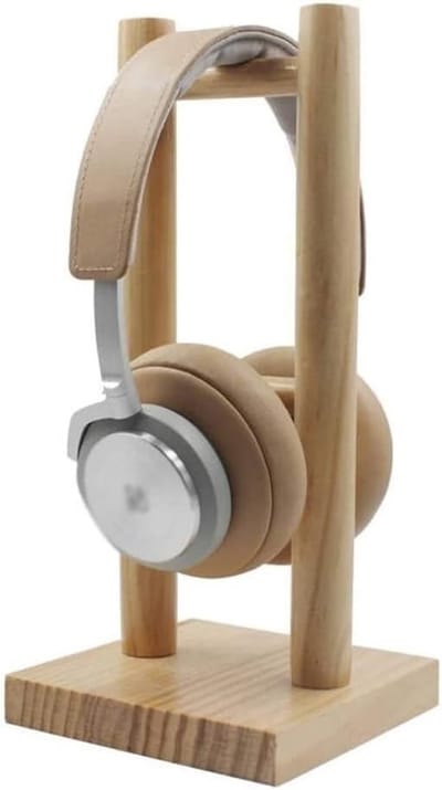 Hoofdtelefoonstandaard - Headset houder - Bureau organiseren - Stevig en stabiel - Niet gespecificeerd - Houtkleur