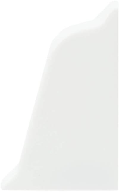 DQ-PP 1x HOEKLIJST EINDSTUK RECHTS - Wit - PVC - Keukenlijst, Werkblad Afwerkingslijst, Keukenafwerkingslijst, Wandafwerkingslijst, Tafelbladlijsten
