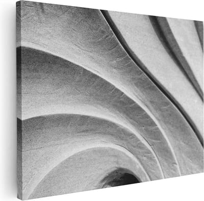 Artaza Canvas Schilderij Organisch - 40x30 cm - Klein - Muurdecoratie Abstract - Wanddecoratie Woonkamer - Kamer Accessoires
