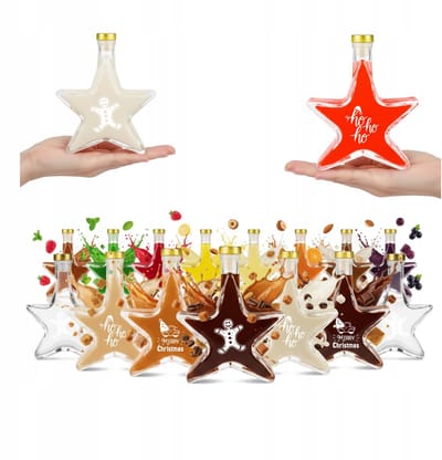 Bimberek - Decoratieve Fles - Stervormig - 200ml - Kerstelijk