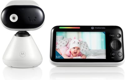 Video Baby Monitor - Camera Ouderunit - Veiligheid Zien - Groot Scherm - 5 Inch - Wit Zwart