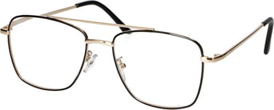 Spectrum Leesbril Vintage Piloot Metaal Goud/Zwart 1.00