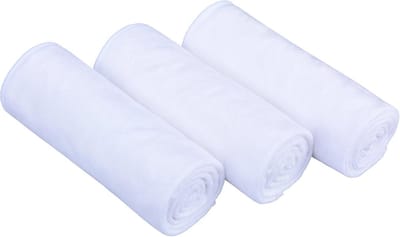 JGS ® Hoogwaardige Sneldrogende Microvezel Handdoekenset voor Sport, Sauna en Fitness Unisex 3 Stuks Wit 40x80 cm