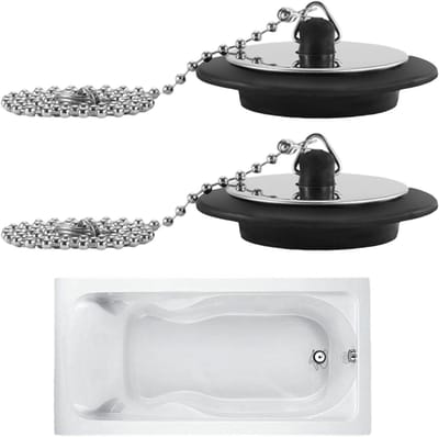 Spoelbakstop - Afvoerstop ketting - Waterdicht afsluiten - Roestvrijstalen ketting - 1574 inch - Meerkleurig