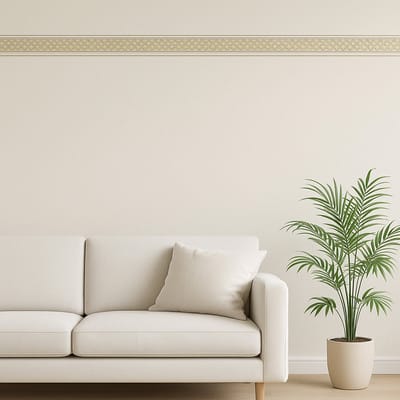KLASSIEKE BEHANGRAND | Zelfklevend - goud zilver metallic - A.S. Création Only Borders 11