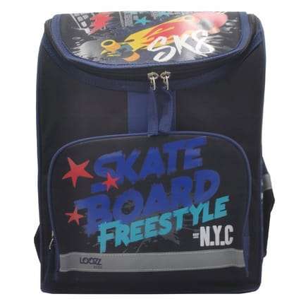 Rugzak Schooltas Skate Board 33x25x15 cm - Jongens