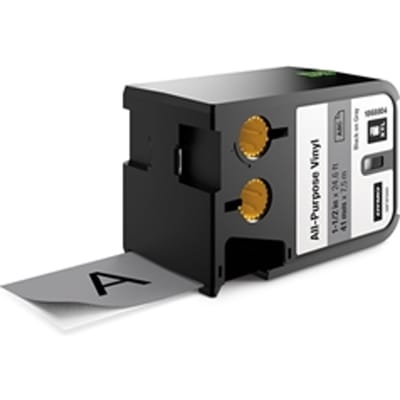 DYMO 1868804 XTL tape vinyl zwart op grijs 41mm (origineel)