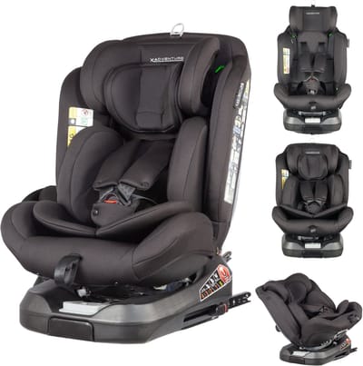 X Adventure Autostoel 360° Draaibaar Supreme - i-Size Met Isofix - Groep 0/1/2/3 (40 cm tot 150 cm) -Vanaf Geboorte tot 12 jaar - Zwart