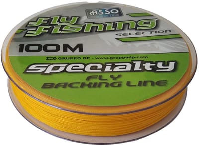 Asso Fly Fishing Backing 100 M Vliegvissnoer Goud 30 Lbs