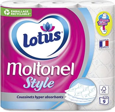 Toiletpapier 9 Stuks - Zacht Papier - Dagelijks Gebruik - Biologisch Afbreekbare Kern - 33.7 x 31 x 12.5 cm
