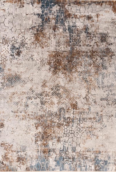 Rugsman Onyx 13 Vloerkleed - 80 x 200 cm - Veelkleurig - Rechthoekig, Loper, Rond - Acryl, Bamboezijde, Katoen - Eetkamer, Woonkamer - Abstract - Design, Modern