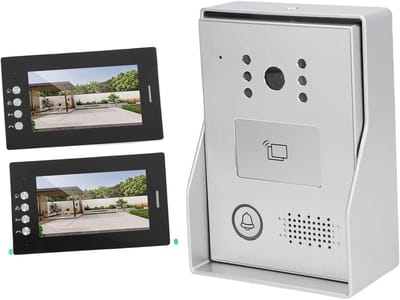 Slimme Deurbel - Video Intercom - Huisbeveiliging - Dubbele Eenheden - 7 Inch HD - Zwart