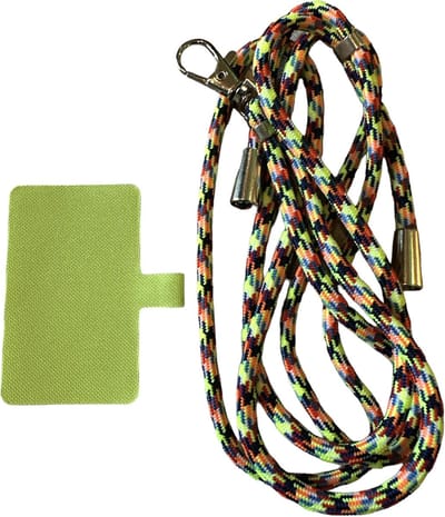 Telefoonkoord Universeel - Draagriem voor Schouder / Nek - touw - Hanger - Telefoonketting - Ketting voor telefoon - Koord voor telefoon - ook voor Sleutelhanger / ID-badgehouder/ Naamplaatje - Groen / Rood