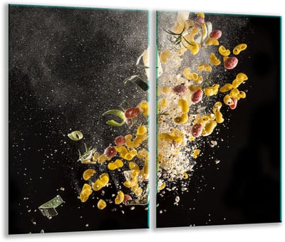 TMK ArtDeko - Snijplank - Glas - 2x 30x52 cm - Zwart