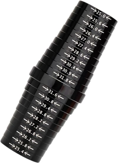 Zadelpen Meter - Zadelbuis Meetinstrument - Fiets Onderhoud - Nauwkeurige Meting - 25-31.8mm - Zwart