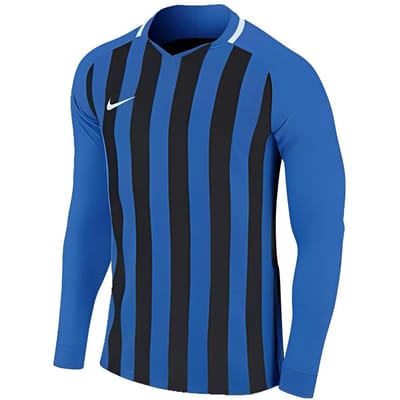 Nike T-shirt met gestreepte print, ronde hals, lange mouwen, pullover, American Retro, dopamine, heren tops, zwart blauw AO2455-463 XL black