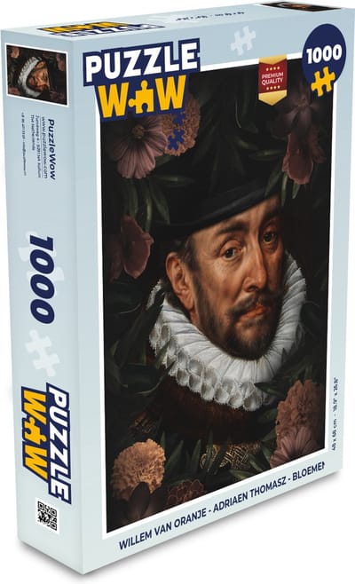 Puzzel Willem van Oranje - Adriaen Thomasz - Bloemen - Legpuzzel - Puzzel 1000 stukjes volwassenen