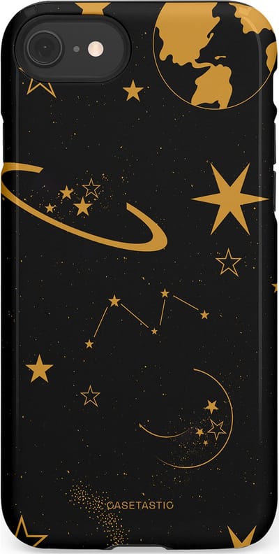 Casetastic Hoesje Geschikt voor Apple iPhone 7/8/SE - Stijlvolle Beschermende Duo-layer Case - Nachtelijk uitzicht