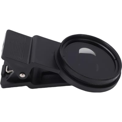 Filtre d'objectif CPL 37 mm à clipser sur l'appareil photo du téléphone Filtre polarisant circulaire Fixation d'objectif avec black