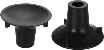 Reservepoten Douchestoel - Badkruk Voeten - Veilig Douchen - Antislip Zuignap - 22 mm Binnendiameter - Zwart