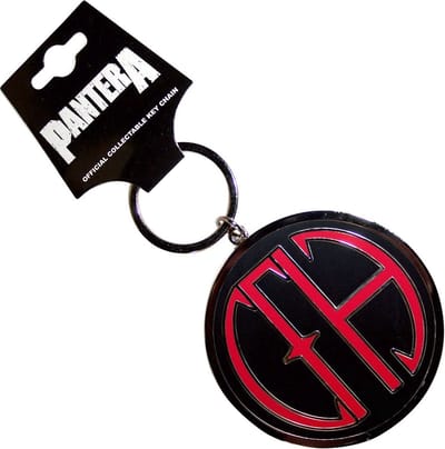 Pantera - Cowboys From Hell Emblem Sleutelhanger - Zwart/Rood