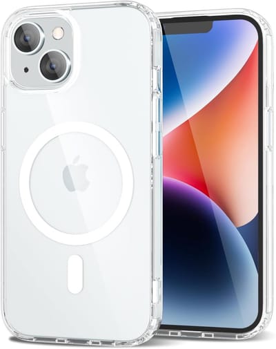Magnetic Clear Hoesje Geschikt voor: iPhone 14 Case [Compatibel met Magsafe] - Schokbestendige Telefoonhoes Cover - Transparant