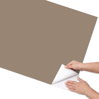 Coloray Meubel Wrap Folie - Bruin Meubelfolie - 75x150 cm - Decoratiefolie Lichtbruin - Meubel Wrap Folie - Minimalist Meubelfolie - Plakfolie Meubels - Keuken decoratie - Achtergronden en patronen