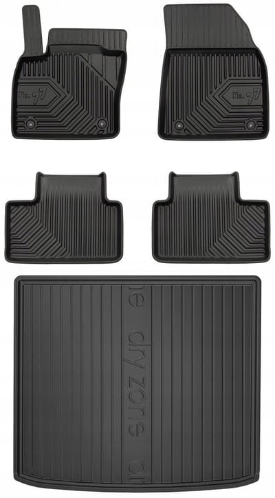 FROGUM Lijn 77 / DryZone Volvo XC40 – Automatten & kofferbakmat – Perfecte pasvorm – Versterkte bescherming – Geurloos TPE