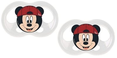 Tigex Soft Touch Friends fopspeen | siliconen fopspeen | Disney Mickey | 2 stuks 6-18 maanden