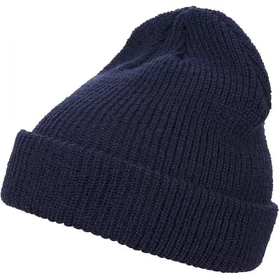 Flexfit - Long Knit Beanie navy one size Beanie Muts - Blauw