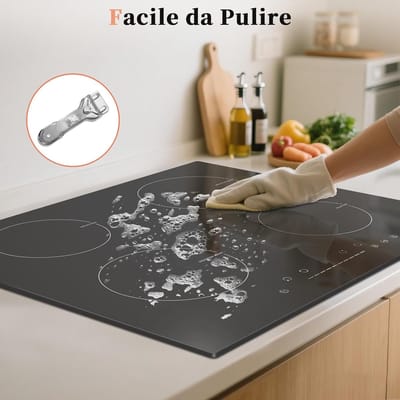 Inductie Kookplaat - Inbouw Kookveld - Snel Koken - Boost Functie - 60 cm - Zwart