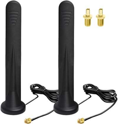 Dailygoody - 5G Antenne - Omnidirectionale Antenne - Magnetische Basis - 12DBI - Verbeterde Signaalontvangst - Geschikt voor 3G/4G/5G routers