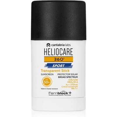 Heliocare 360° Sport Transparante Zonnebrandstick Spf50+ 25 gr