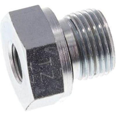 G 3/8'' x G 1/8'' M/F Verzinkt Stalen Neusstuk 630 Bar - Hydrauliek [2 Stuks]