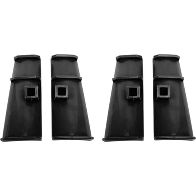 2 Paar Sneeuwschuiver Opzetstuk voor Schoenen DIY Knutselen Leuke Schoenbedels Accessoires Fluorescerend zwart