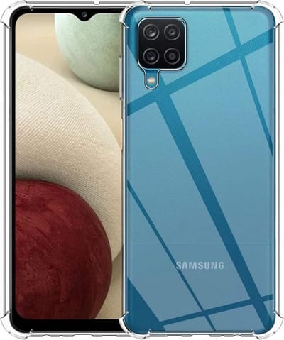 LuxeBass Hoesje geschikt voor Samsung Galaxy M12 - Anti Shock - Siliconen hoes - Kunststof - Soft cover - Transparant - telefoonhoes - gsm hoes - gsm hoesjes