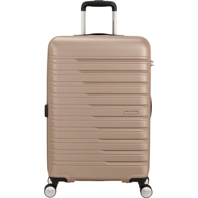 American Tourister Koffer - Flashline Spinner (4wielen) 67cm Uitbreidbaar - Ivory Gold - 3.5 kg - 75 l