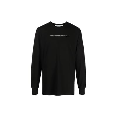 T-shirt Manches Longues Off-White Tornado Arrow Noir/Multicolore Homme Hauts OMAB001F21JER0021084 XS black