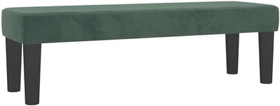 Bank van fluweel 100x30x30 cm - Donkergrijs - Multifunctionele zitbank voor woonkamer, gang en keuken