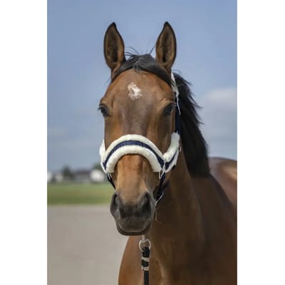 Schapenvacht nylon halster Equithème