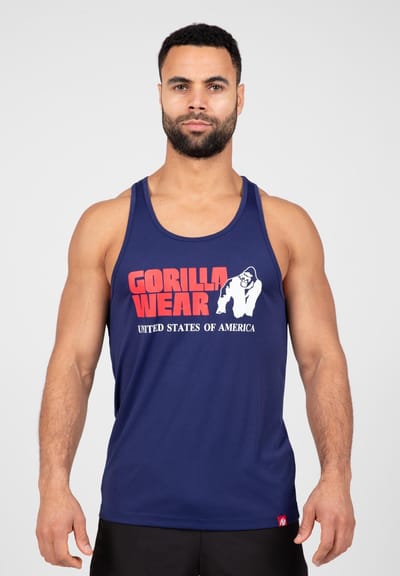 Gorilla Wear Classic Training Tank Top - Marine blauw - 4XL