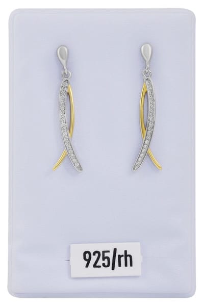 AKZENT Akzent dames oorbel "Ria" van 925 Sterlingzilver, gerhodineerd, duurzaam