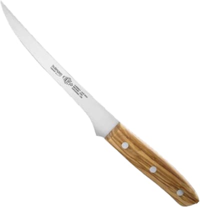 Eikaso Solingen 16 cm Fileermes met Semi–flexibel Lemmet en Olijfhouten Handvat